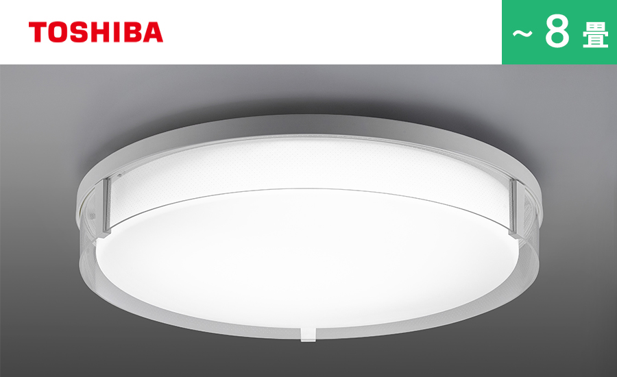 東芝 NLEH08022A-LC LED照明 ルミオ 8畳 調光 ワイド調色 サイド導光板