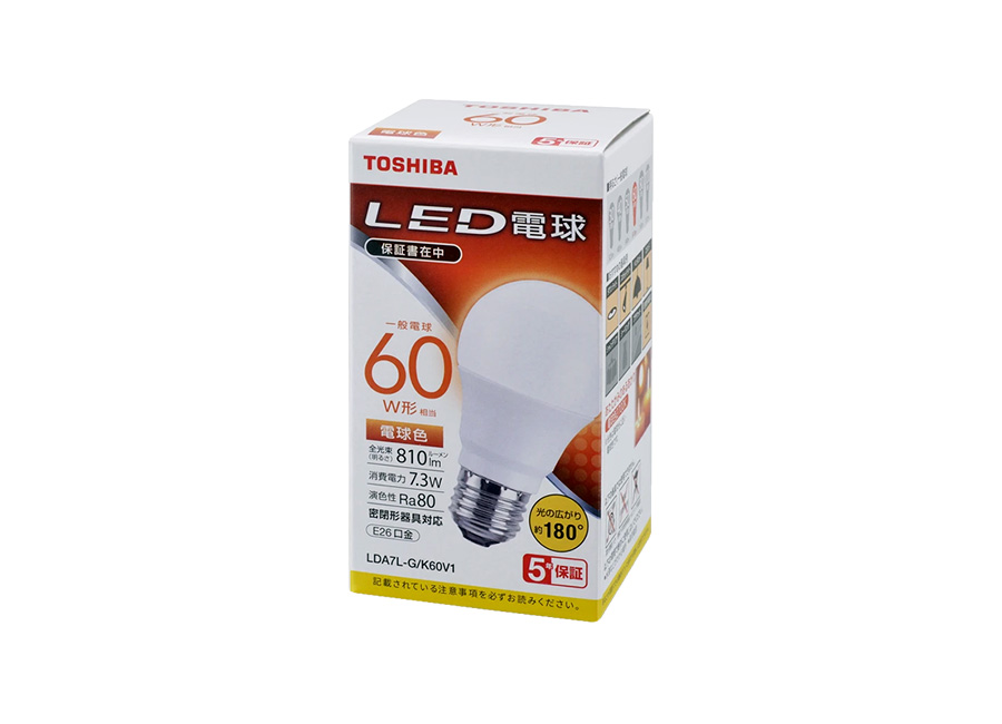 LDA7L-G/K60V1 | LED電球商品一覧 | NVC Lighting Japan 株式会社 